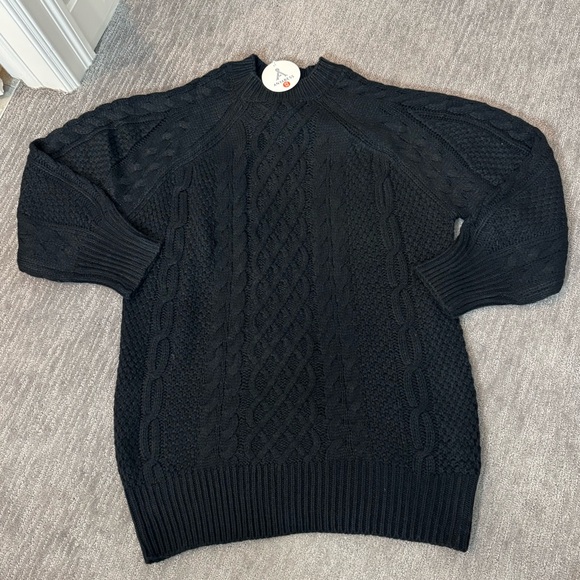 NWT Anrabess Oversized Cable Knit Sweater Dress, Size M - Picture 4 of 7